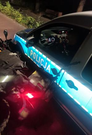 Nietrzeźwy, bez uprawnień do kierowania i bez kasku na motocyklu