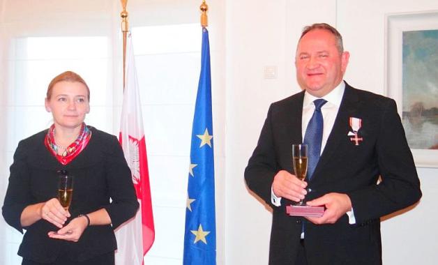 Uroczyste wręczenie Krzyża Wolności i Solidarności w Atenach