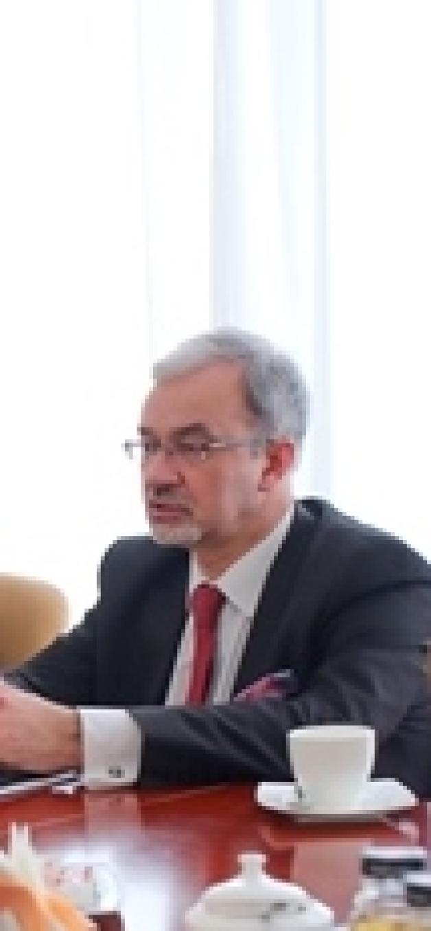 Spotkanie ministra Kwiecińskiego z Ambasadorem Ukrainy Andriejem Deszczycą