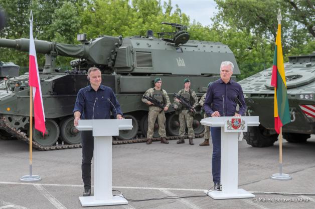 [VIDEO] Wizyta Prezydentów Polski i Litwy na przesmyku suwalskim