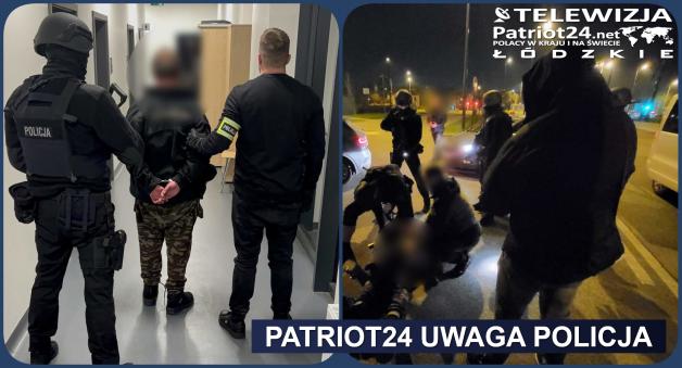 [VIDEO] Łódzcy policjanci zatrzymali 33-letniego mieszkańca Łodzi, który 20 marca na jednym z przystanków autobusowych podpalił mężczyznę
