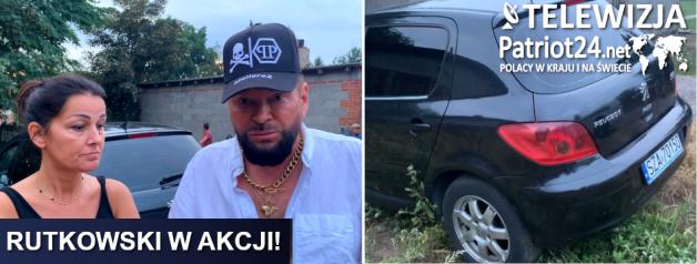 [VIDEO] RUTKOWSKI W AKCJI: Porzucony samochód sprawców kradzieży 600 tysięcy złotych znaleziony!